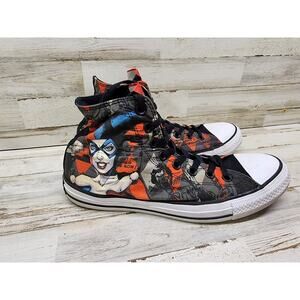 Harley Quinn Converse All-Star Men's 8 High Tops Chuck Taylors DC Comics shoes